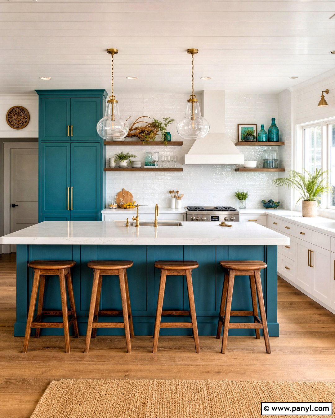 Teal And Crisp White Beach House Palette - 20 beach house color palette ideas