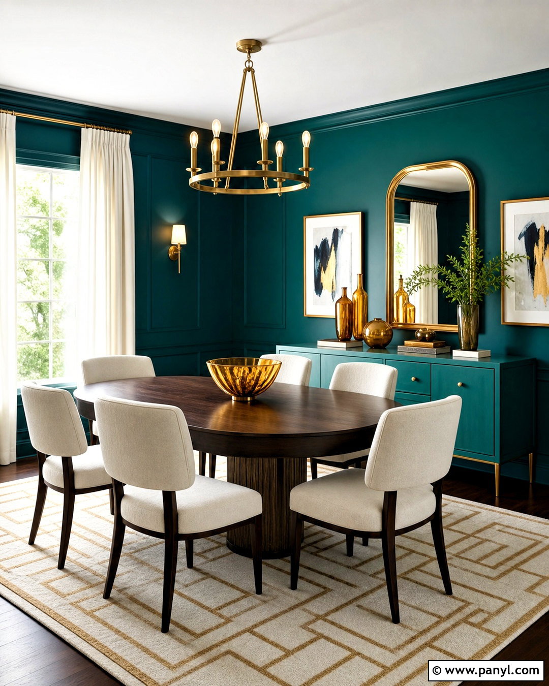 Teal And Gold Dining Room - 20 teal dining room ideas