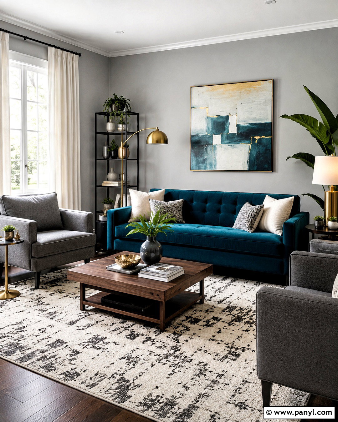 Teal And Gray Living Room - 20 colors that compliment gray ideas