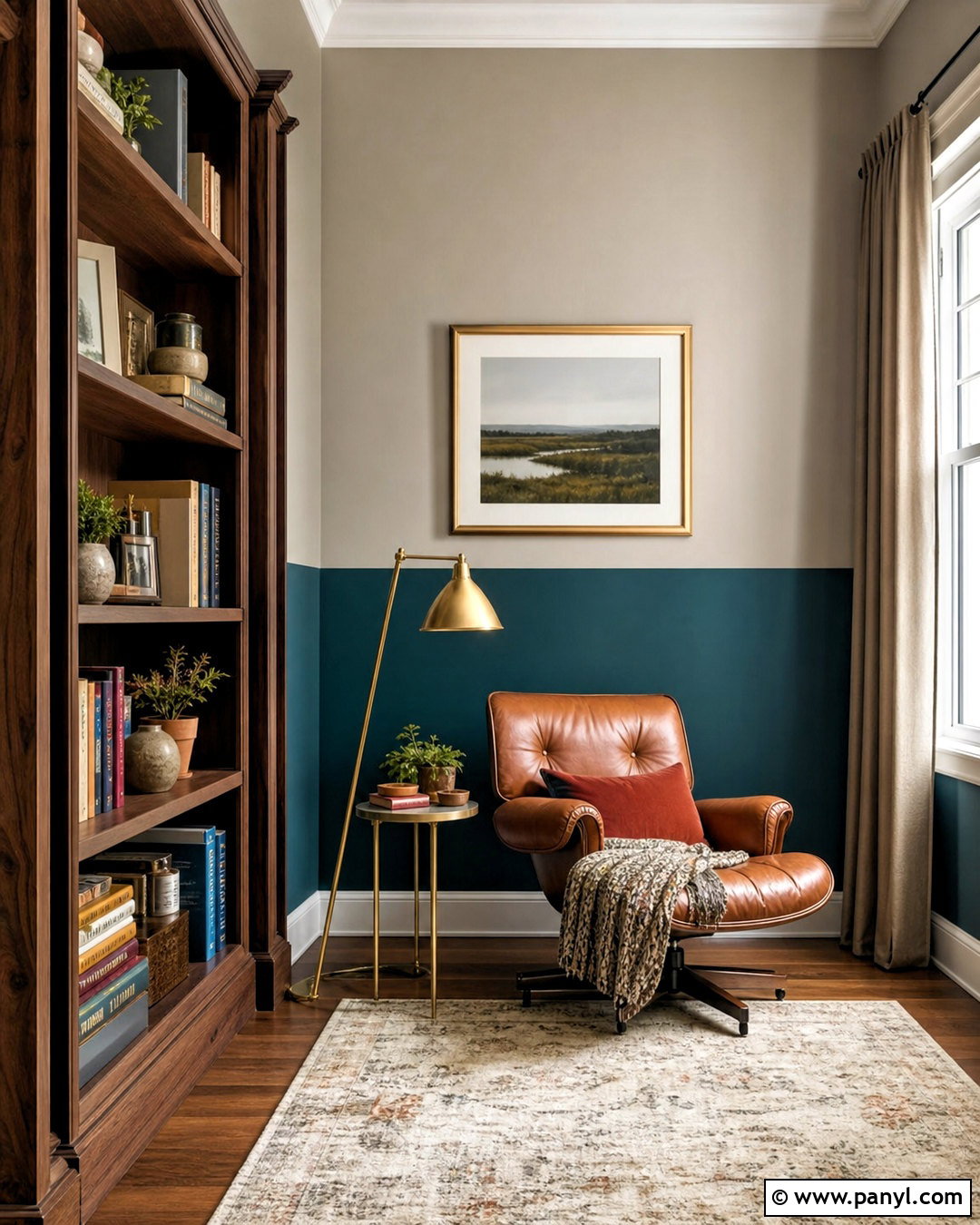 Teal And Light Taupe Split Wall Paint - 20 split wall paint color schemes