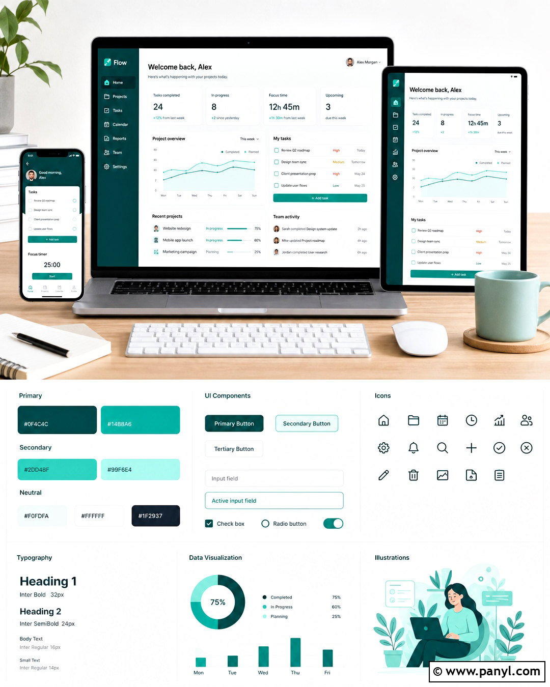 Teal And Mint Tech Color Palette - 20 tech colour palette ideas