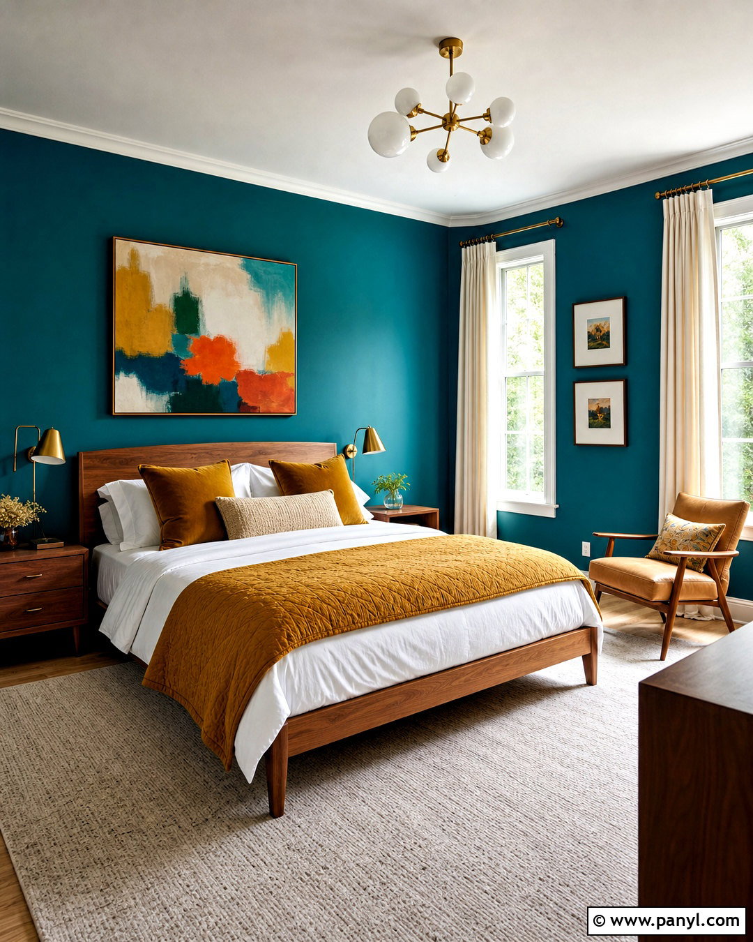 Teal And Mustard Bedroom - 20 aesthetic room color ideas bedroom ideas