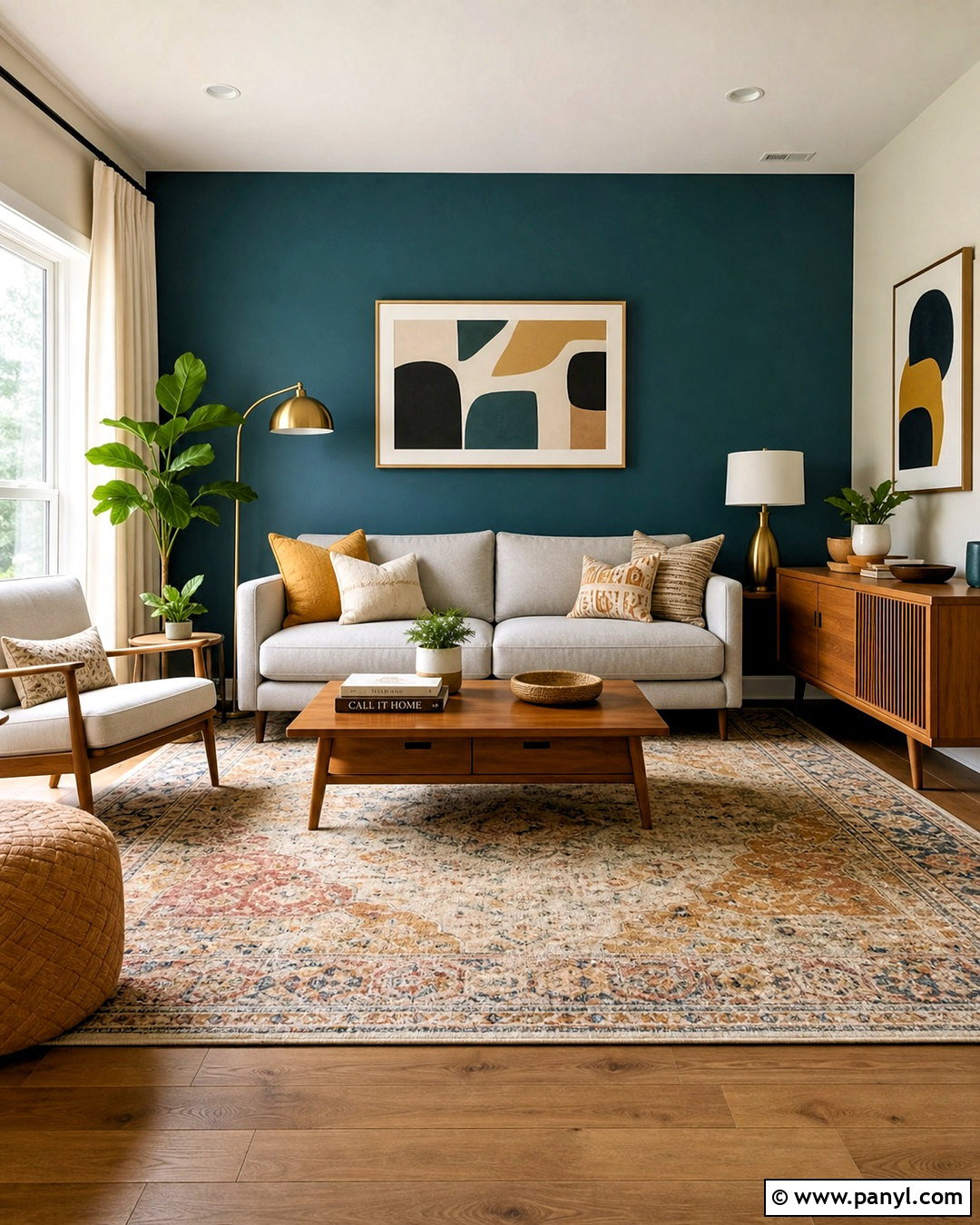 Teal And Off-White Living Room Walls - 20 wall colour combinations living rooms
