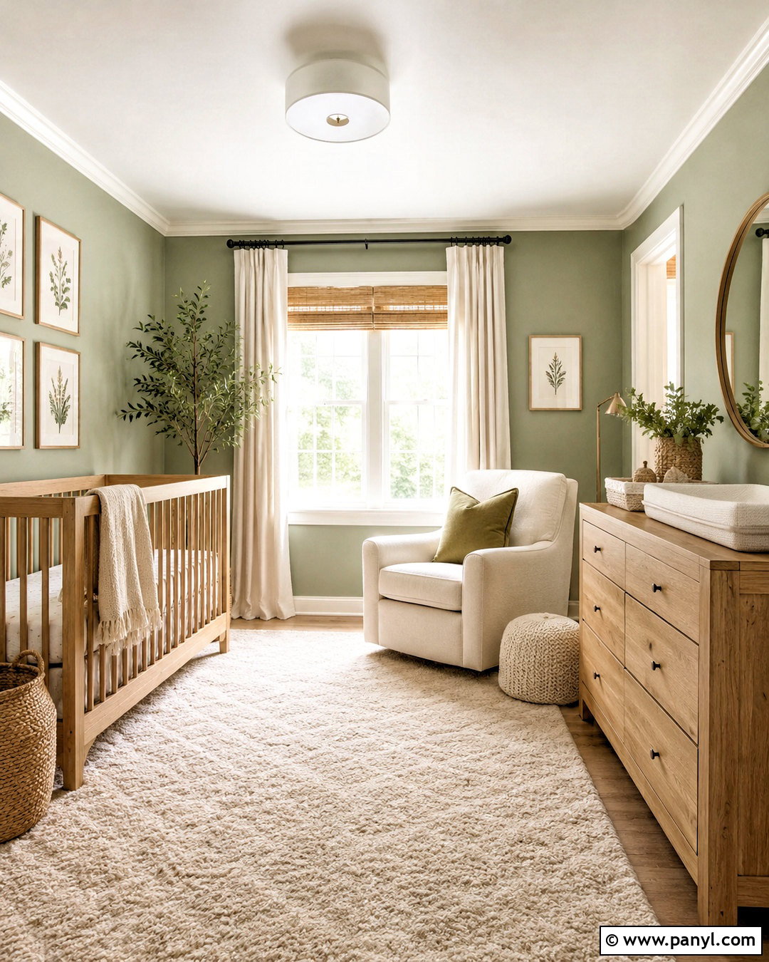 Teal And Pale Wood Nursery - 20 nursery color scheme ideas
