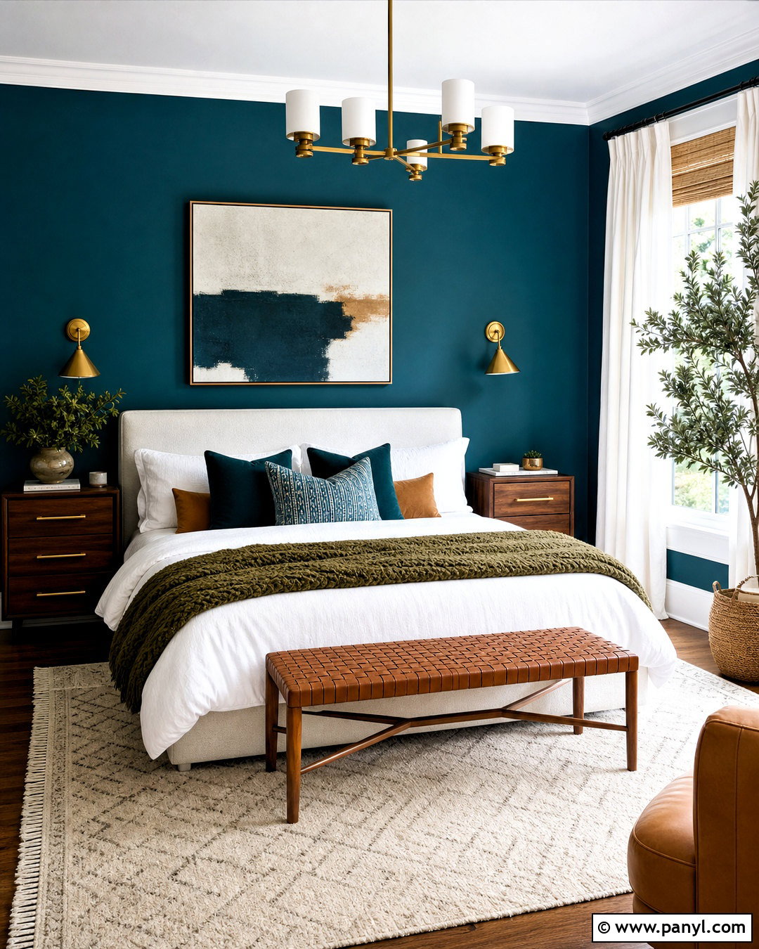 Teal And Soft White Bedroom - 20 bedroom color combination ideas
