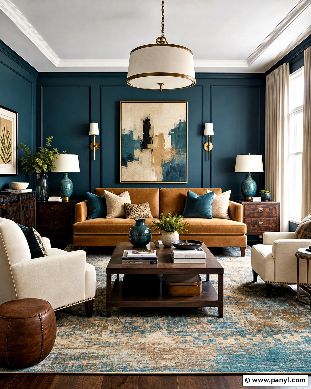 Teal And Tan Drawing Room - 20 drawing room color combination ideas