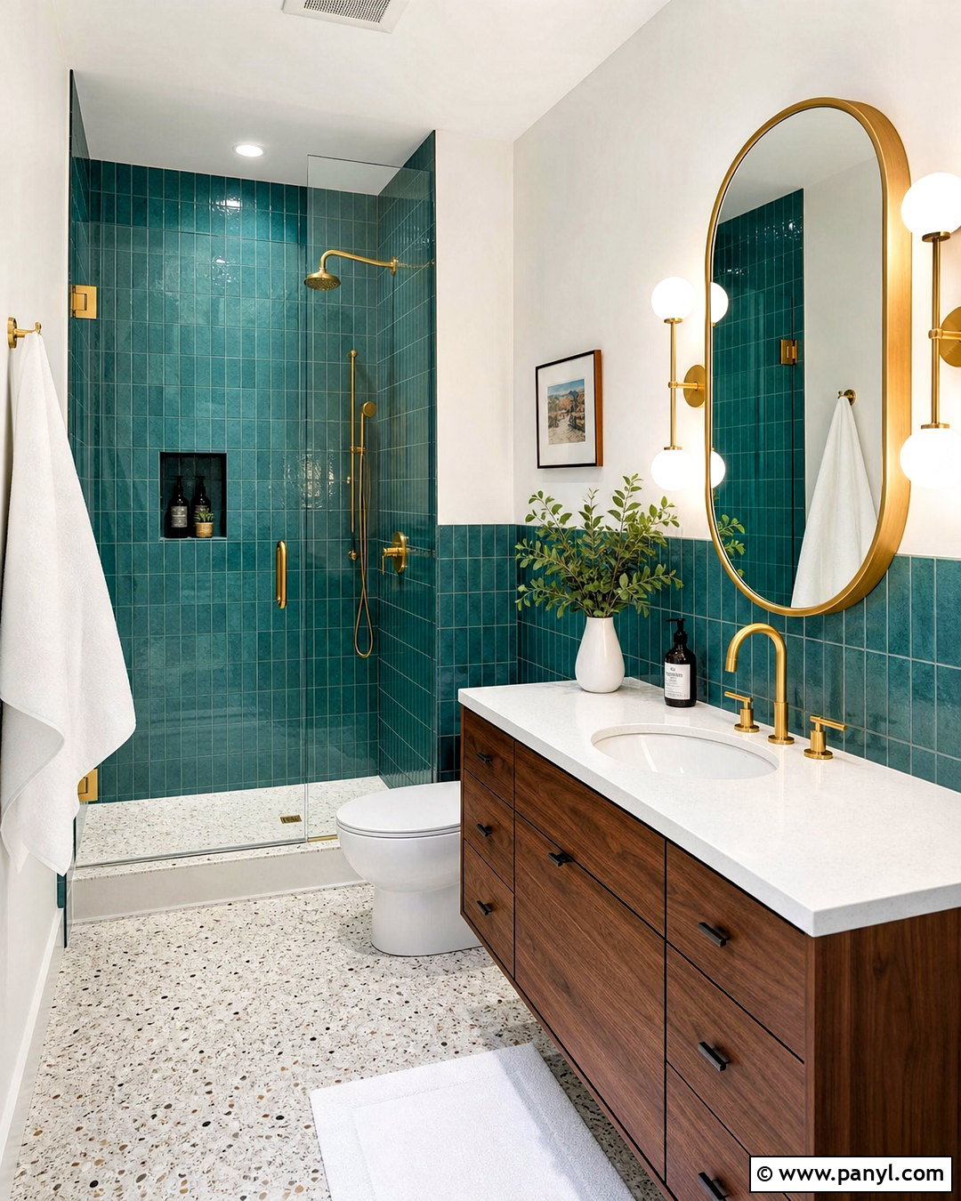 20 Two Tone Bathroom Walls for a Spa-Like Modern Refresh