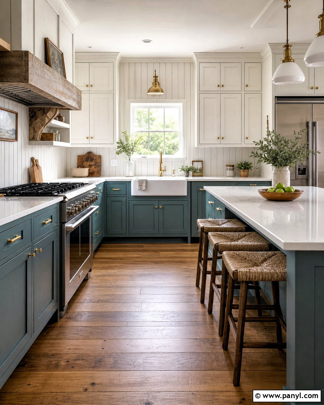 Teal And White Farmhouse Kitchen - 20 teal and white kitchen ideas