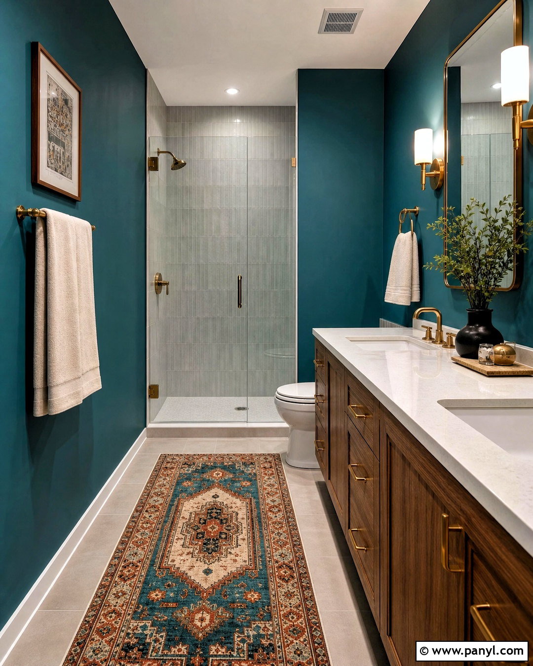 Teal Bathroom Paint - 20 bathroom paint inspiration ideas