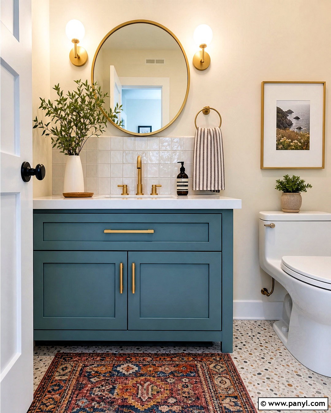 Teal Bathroom Vanity - 20 bathroom vanity paint ideas