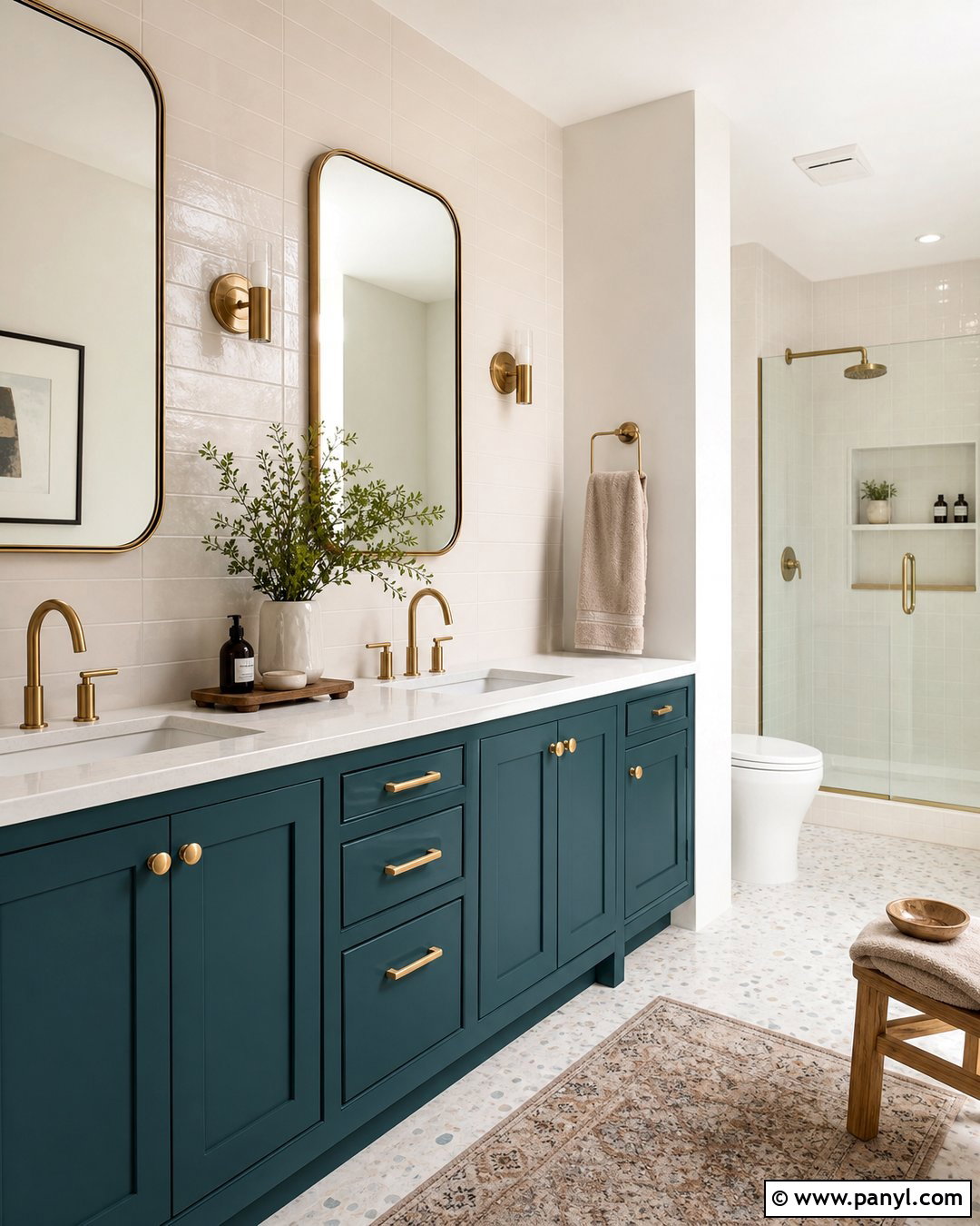 Teal Bathroom Vanity - 35 painted bathroom vanity colors