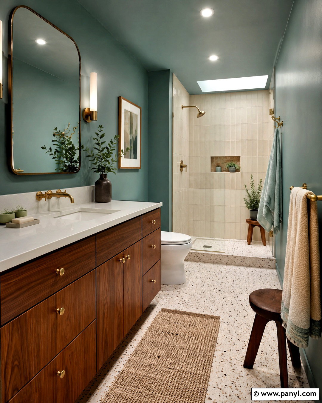 Teal Bathroom Walls - 40 bathroom wall color ideas
