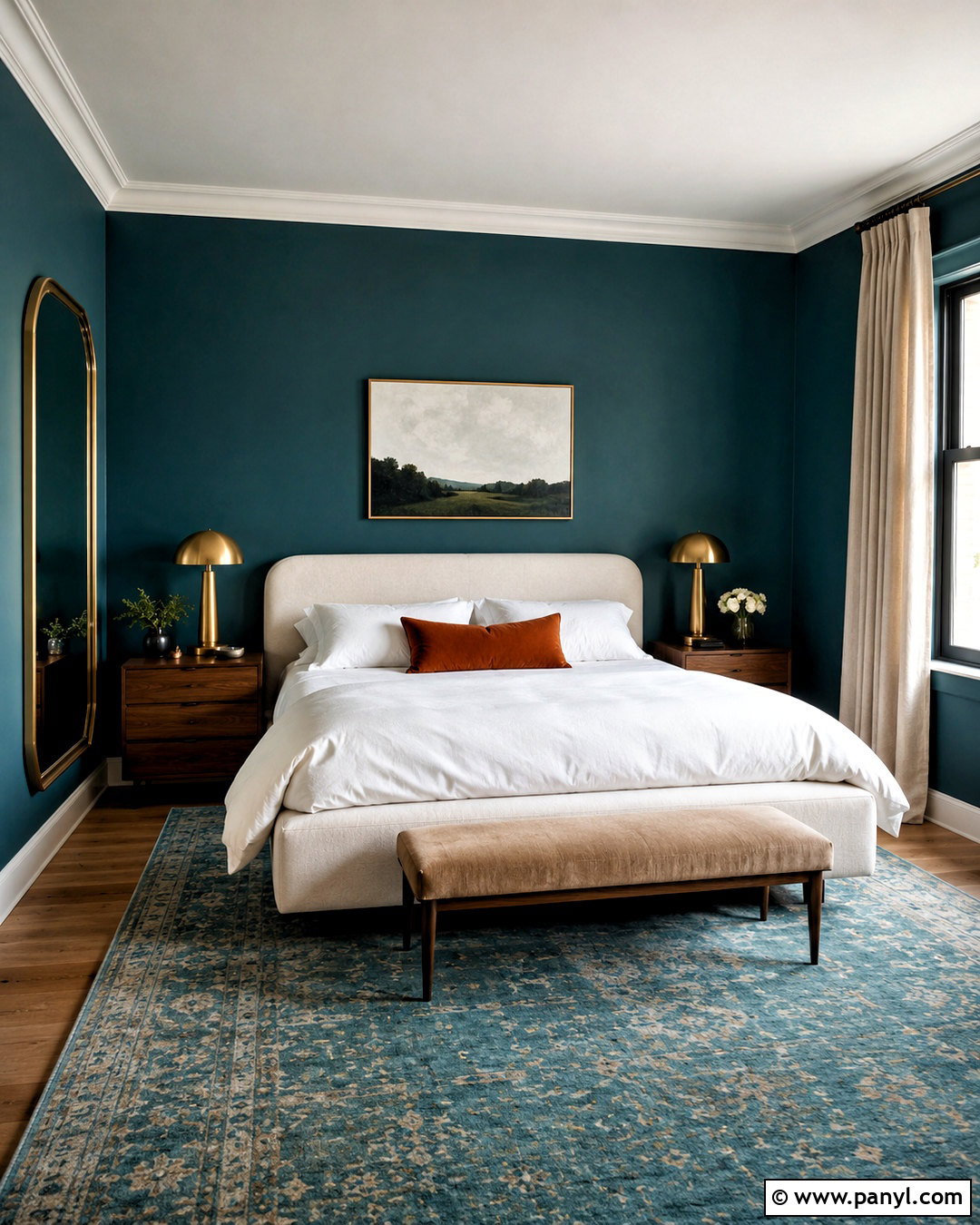 Teal Bedroom Walls - 35 Wall Paint Bedroom Ideas
