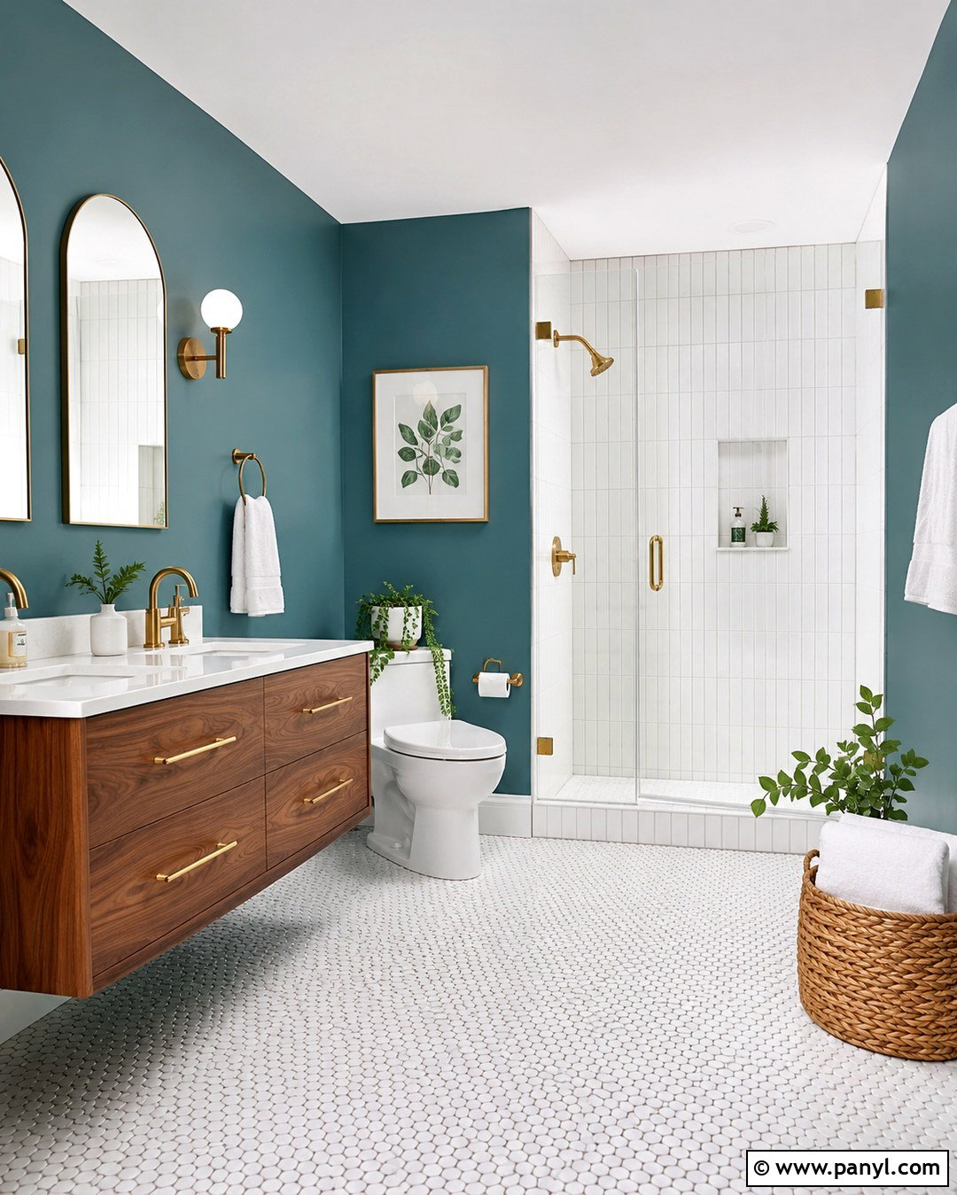 Teal Blue Bathroom Walls - 20 House With Blue Walls