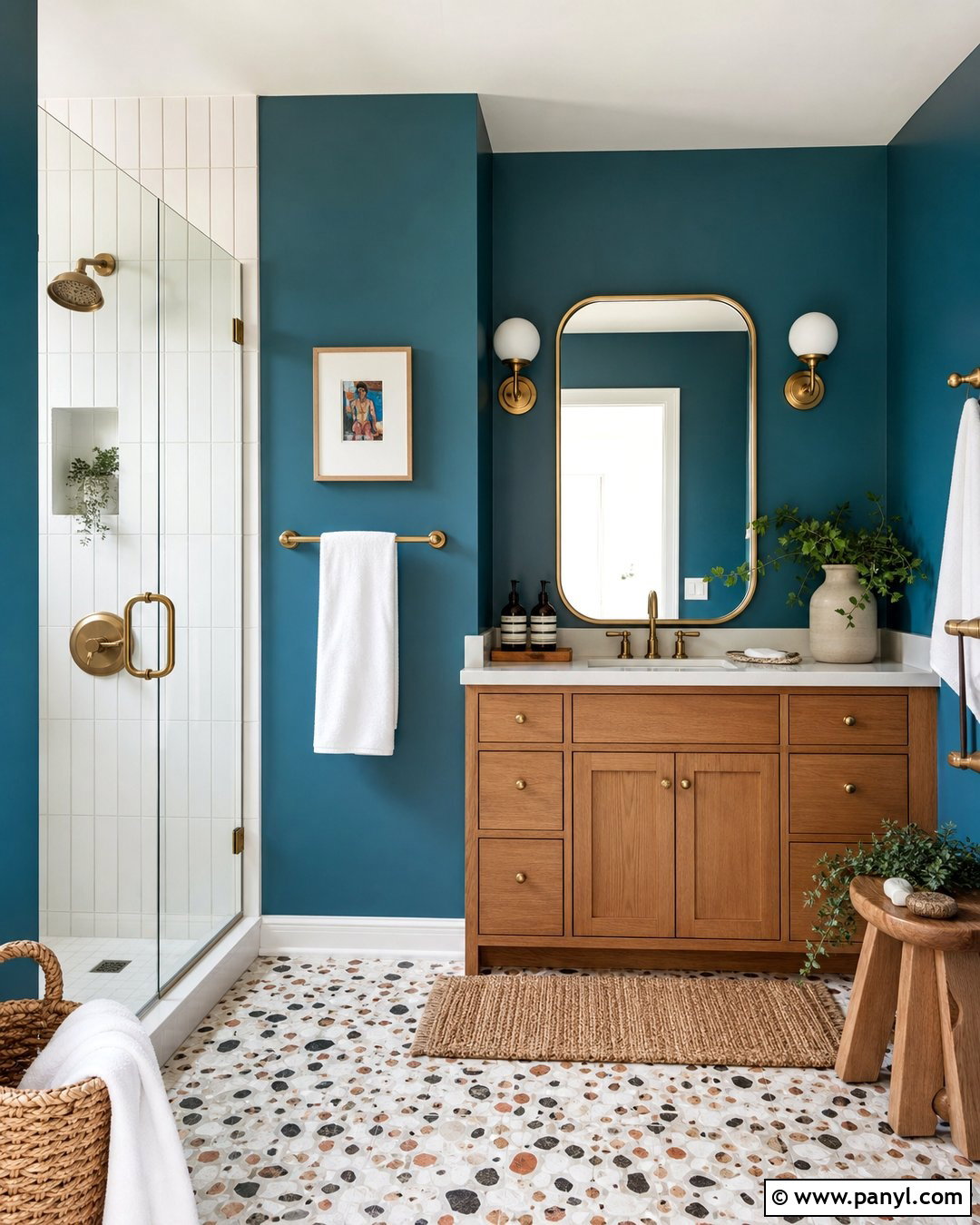 Teal Blue Bathroom Walls - 35 Blue Bathroom Walls