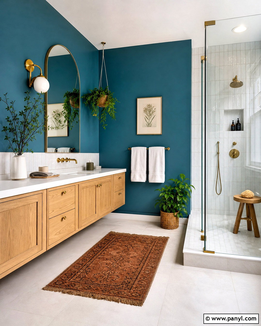 Teal Blue Bathroom Walls - 20 blue wall ideas