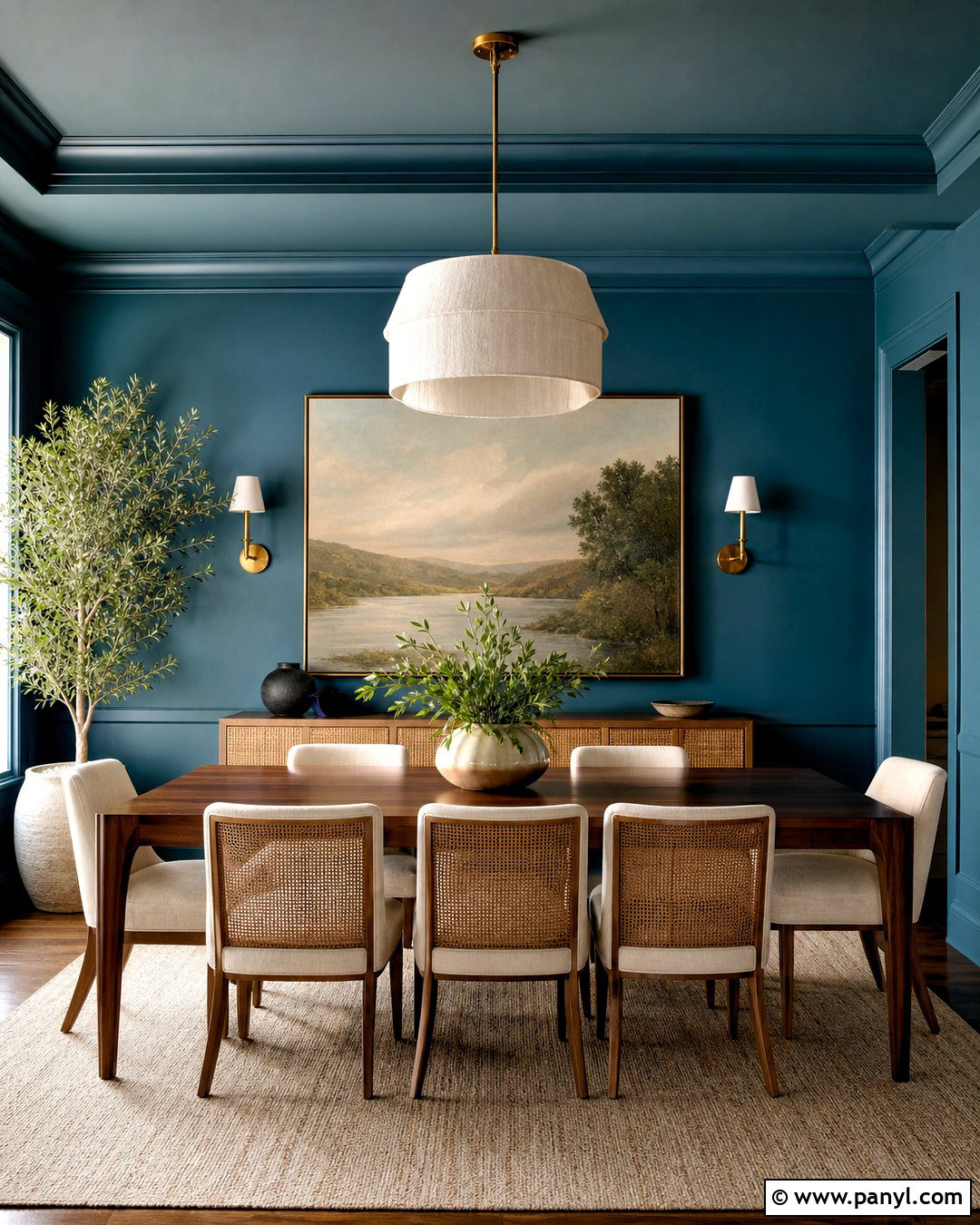 Teal Blue Dining Room Walls - 20 blue wall design ideas