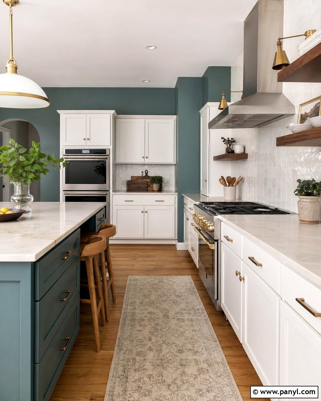 Teal Blue Kitchen Walls With White Cabinets - 30 blue kitchen walls white cabinets