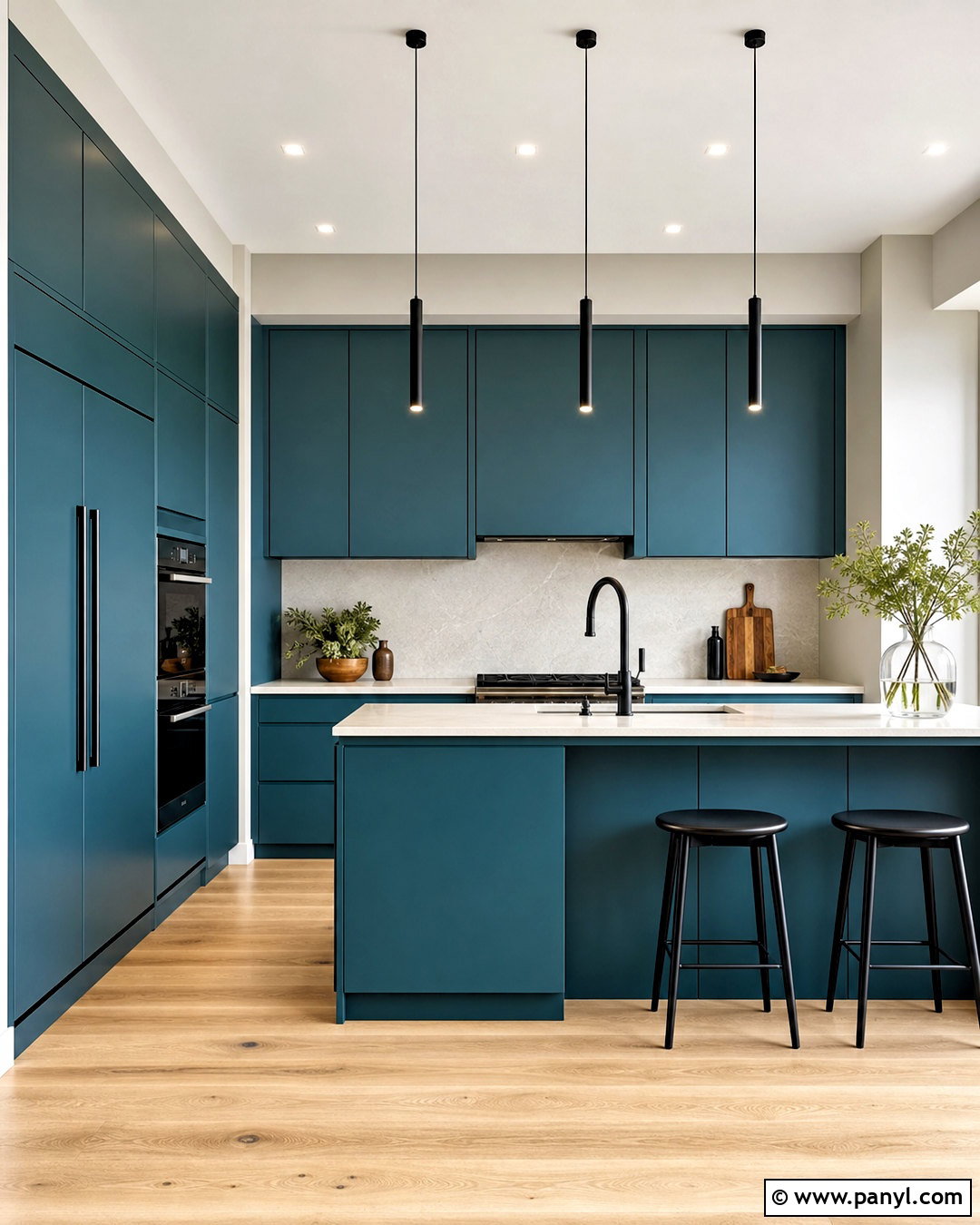 Teal Blue Modern Kitchen - 20 teal blue kitchen ideas
