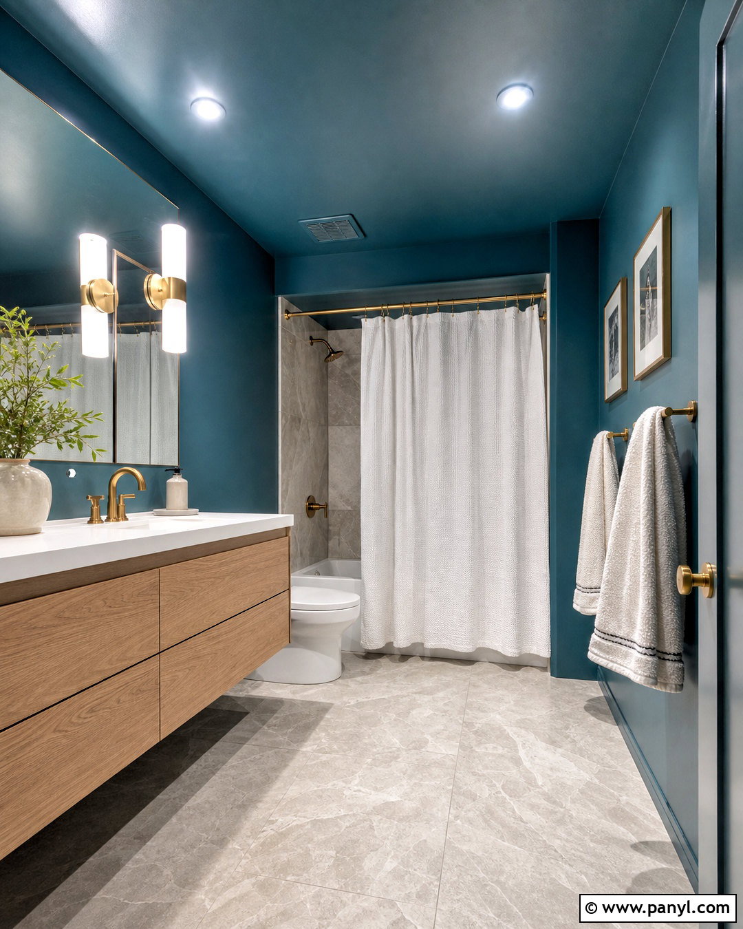 Teal Blue Paint Bathroom - 20 blue interior paint ideas
