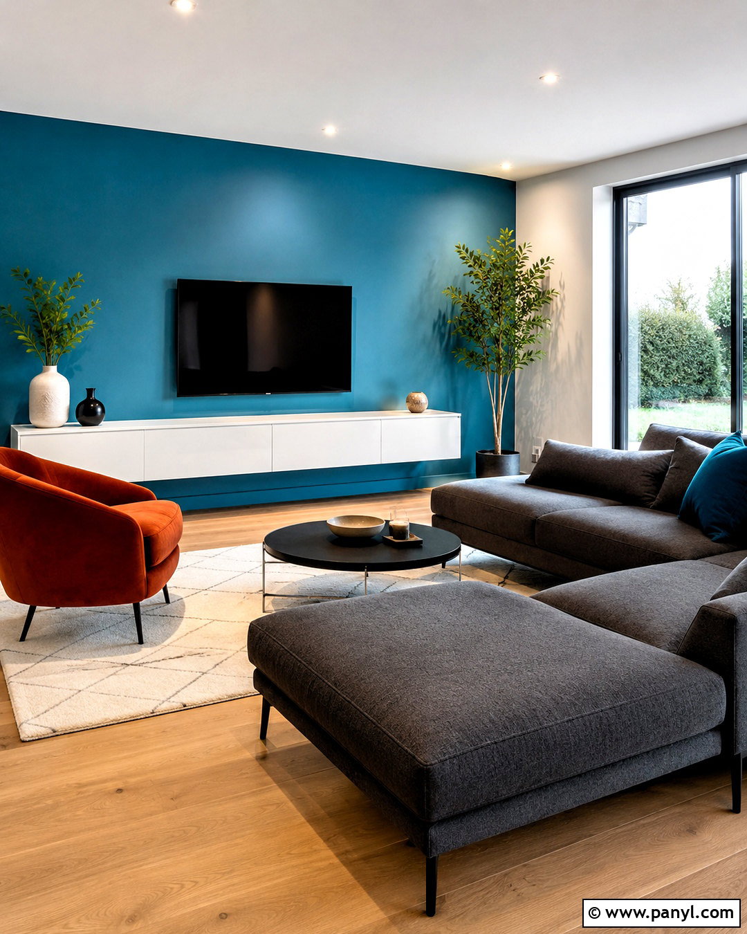 20 Blue TV Wall Ideas for a Sleek, Relaxing Modern Media Room