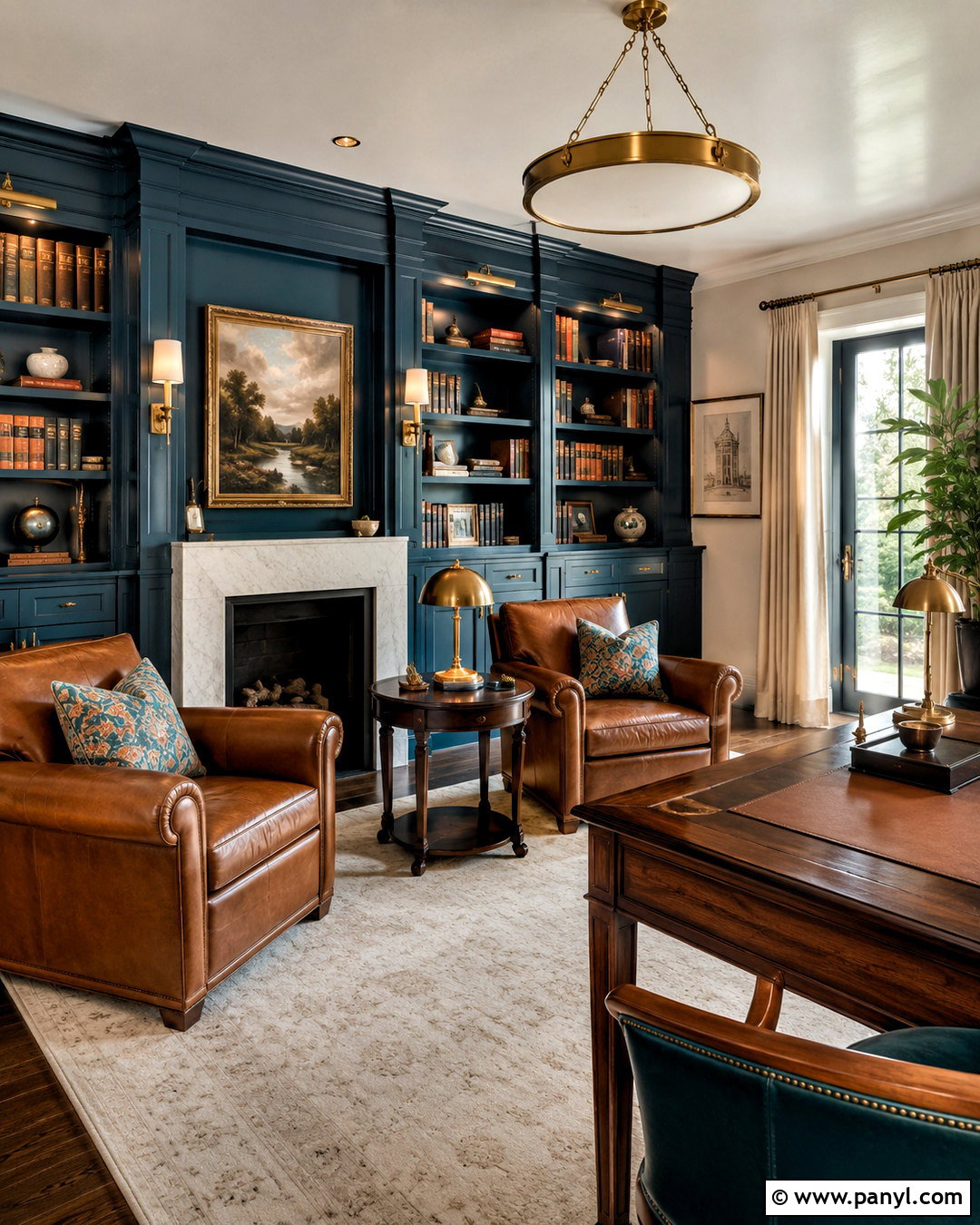 Teal Cognac and Cream Color Palette - 20 luxe color palette ideas