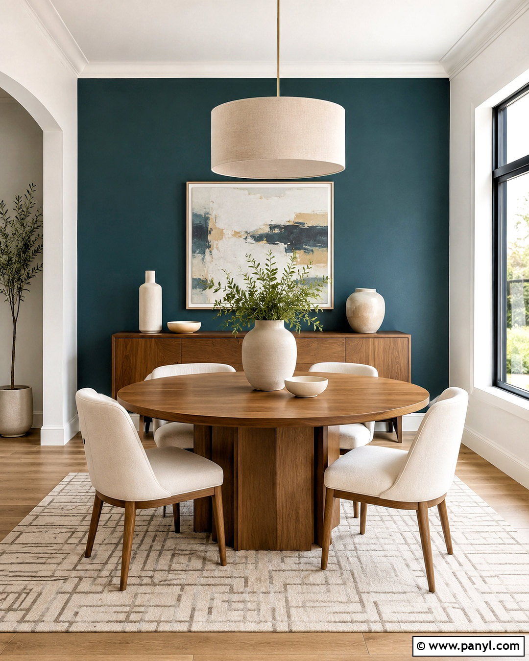 Teal Dining Room Accent Wall - 20 cool tone accent wall ideas