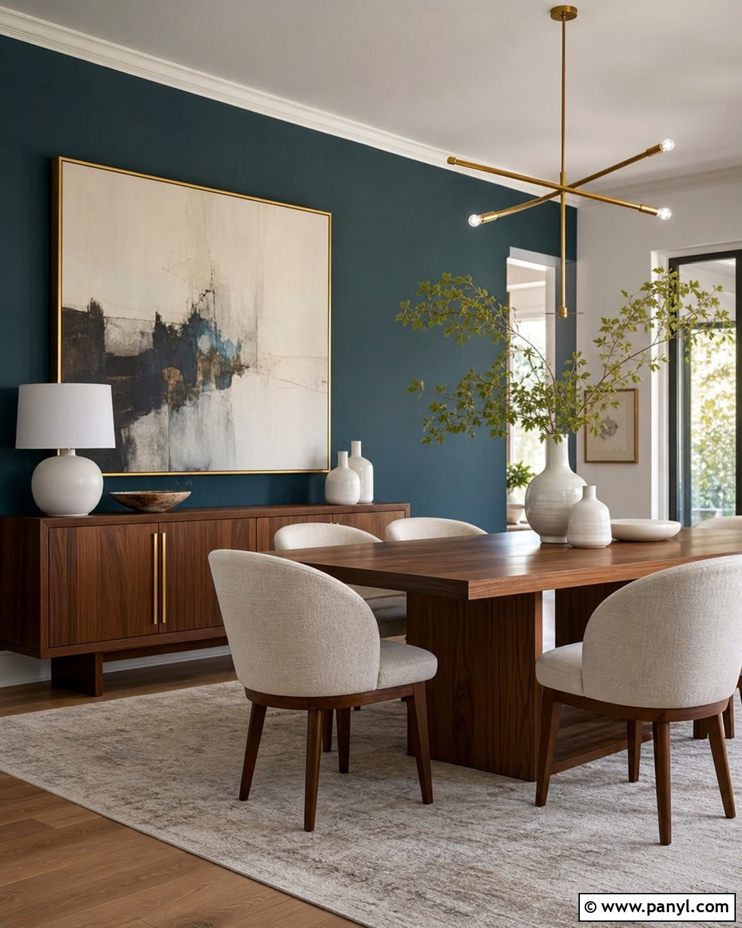 Teal Dining Room Accent Wall - 20 Bright Color Accent Wall Inspiration Ideas
