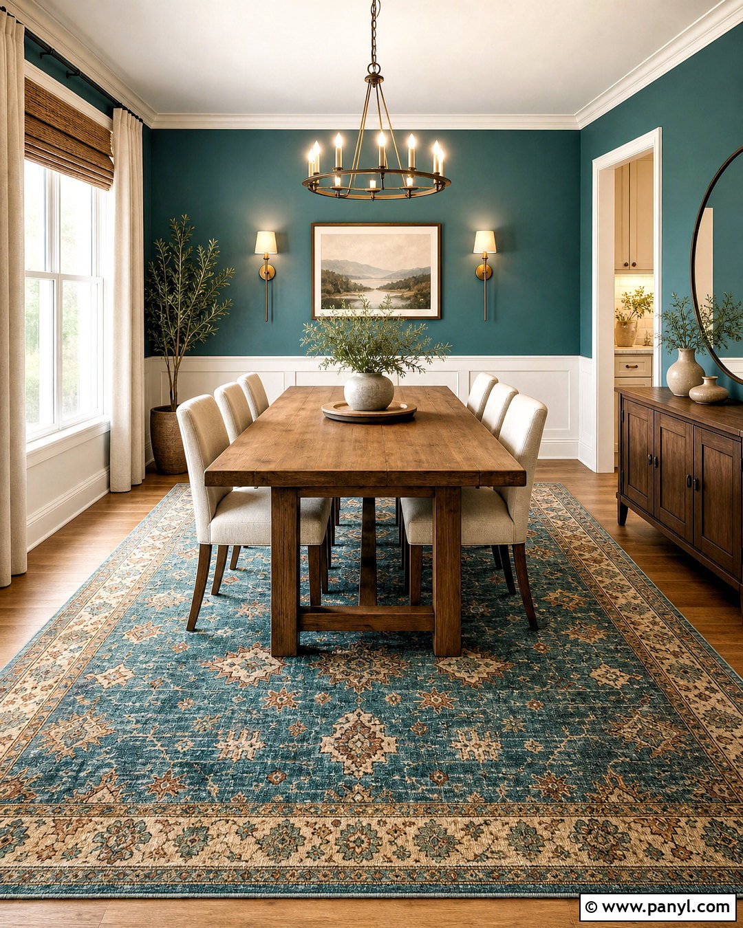 Teal Dining Room Rug - 20 teal dining room ideas