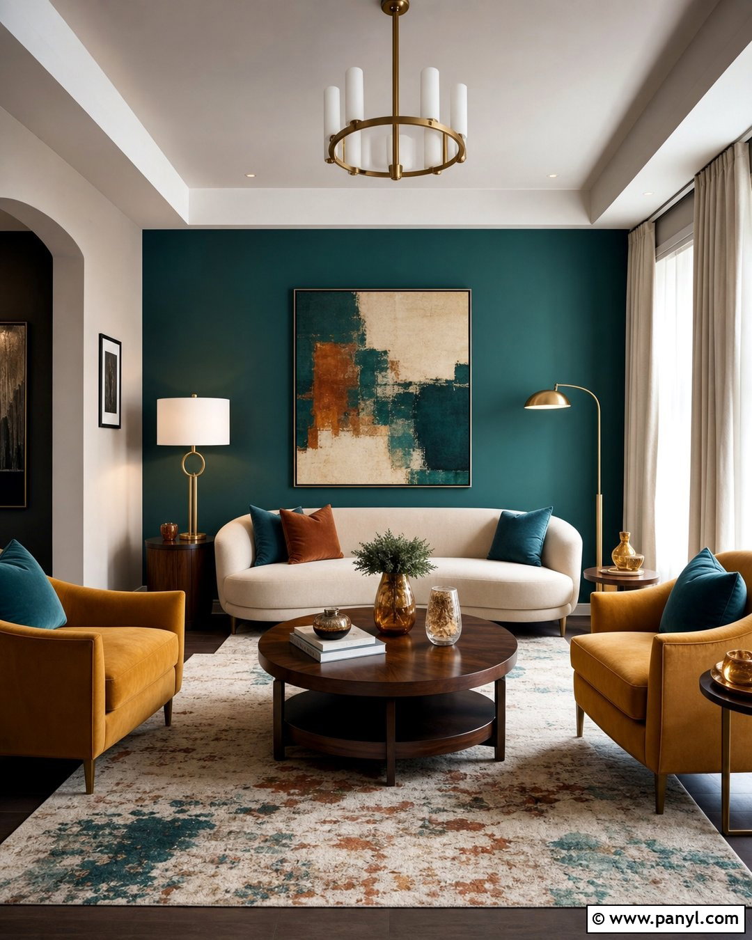 Teal Drawing Room Wall Colour - 30 drawing room wall colour ideas