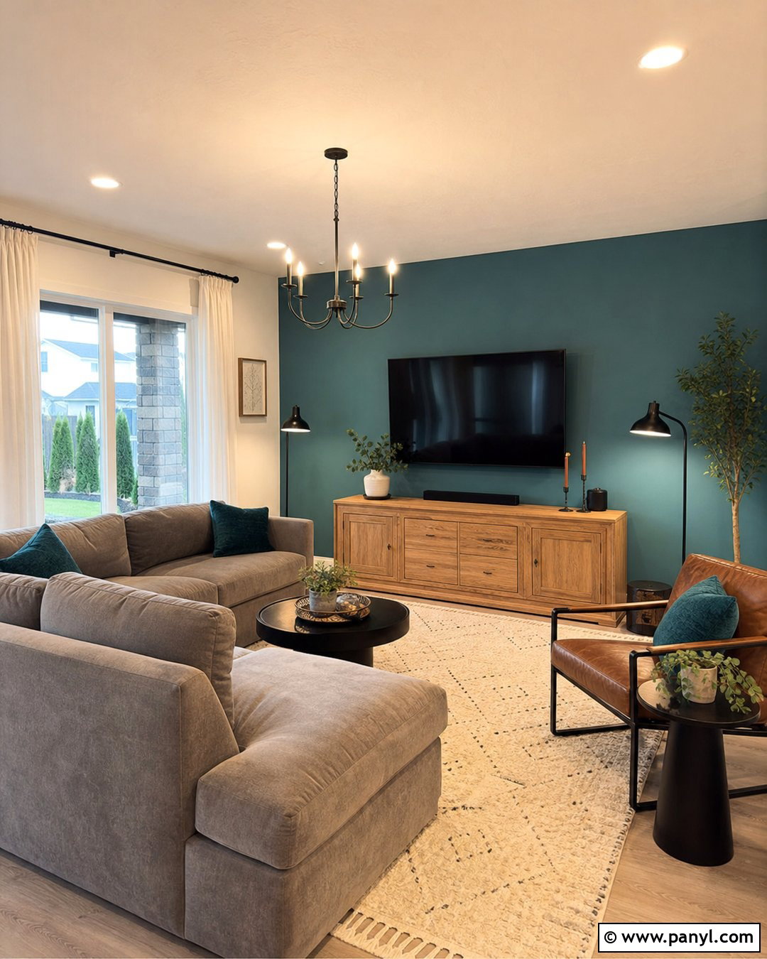 Teal Feature Wall - 30 Feature Wall Colours