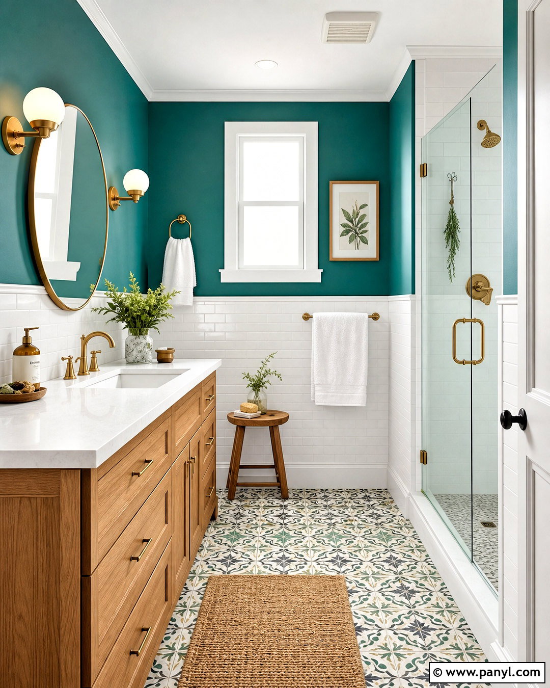 Teal Green Bathroom Walls - 20 green wall ideas
