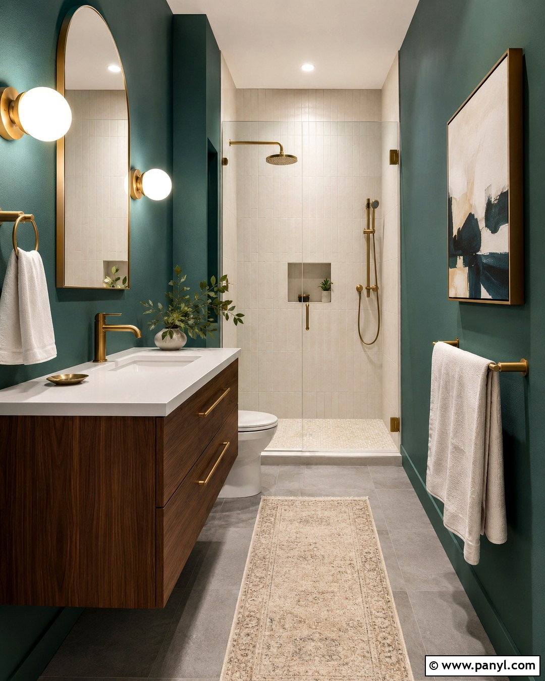 Teal Green Bathroom Walls - 20 Best Green For Bathroom Walls