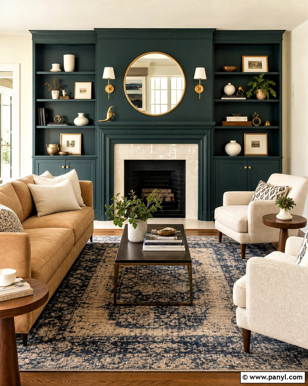 Teal Green Fireplace Wall - 20 green fireplace wall ideas