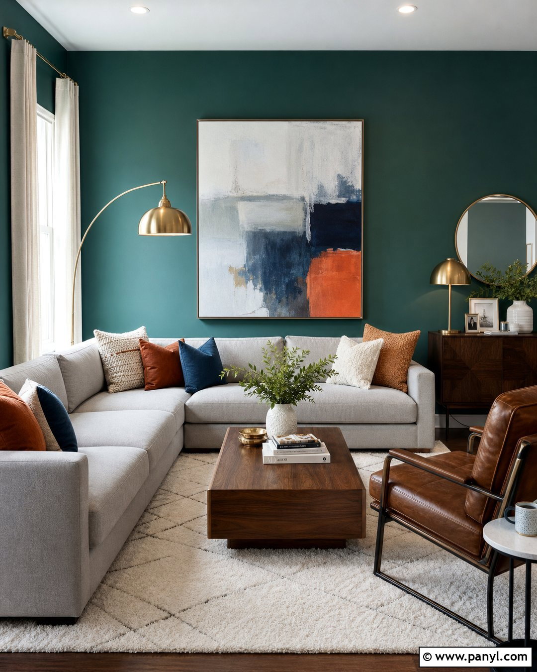 Teal Green Living Room Walls - 30 green wall colors