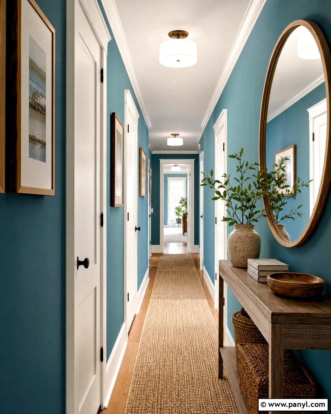 Teal Hallway Walls - 20 teal walls