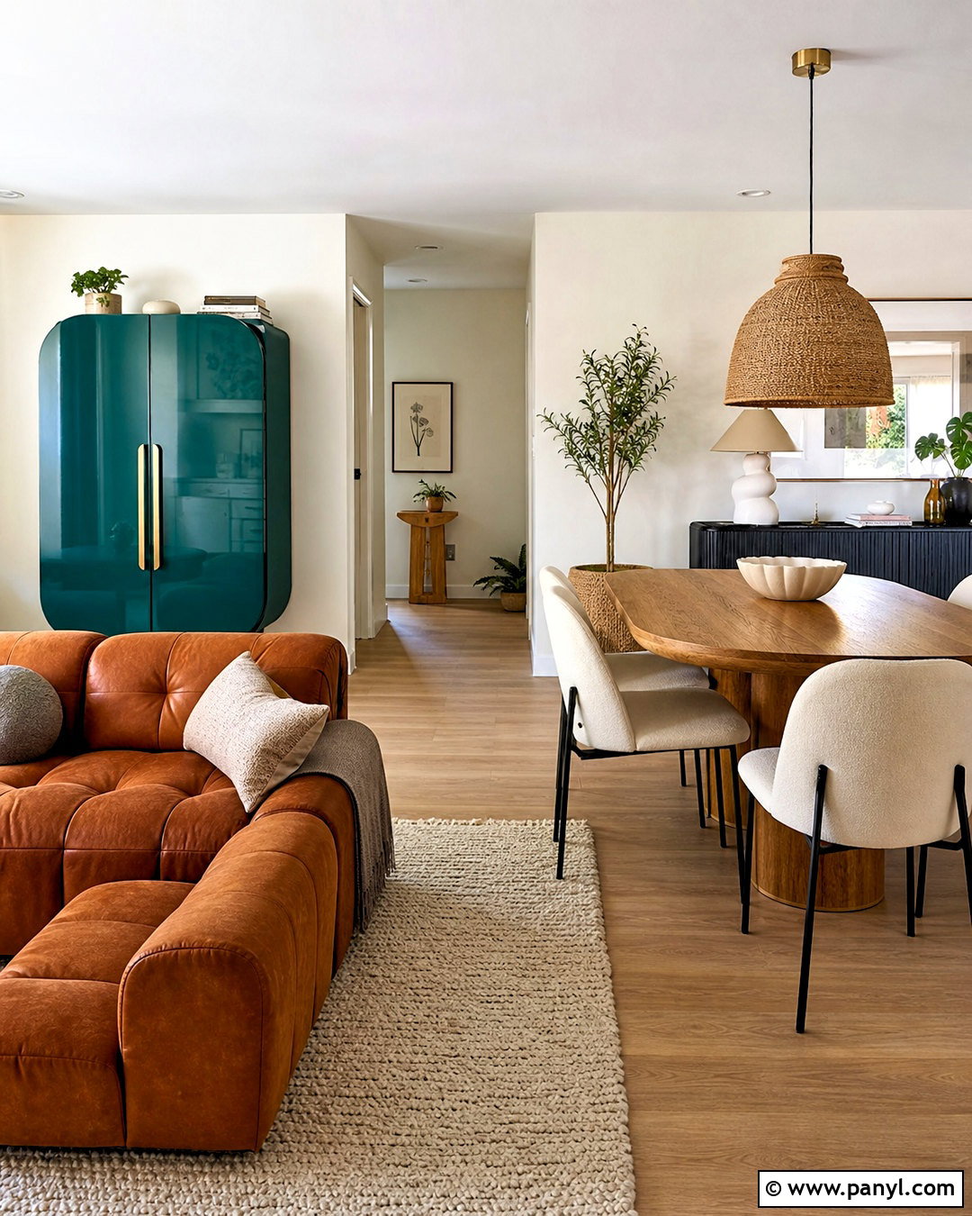 Teal High Gloss Storage Cabinet - 20 high gloss furniture ideas