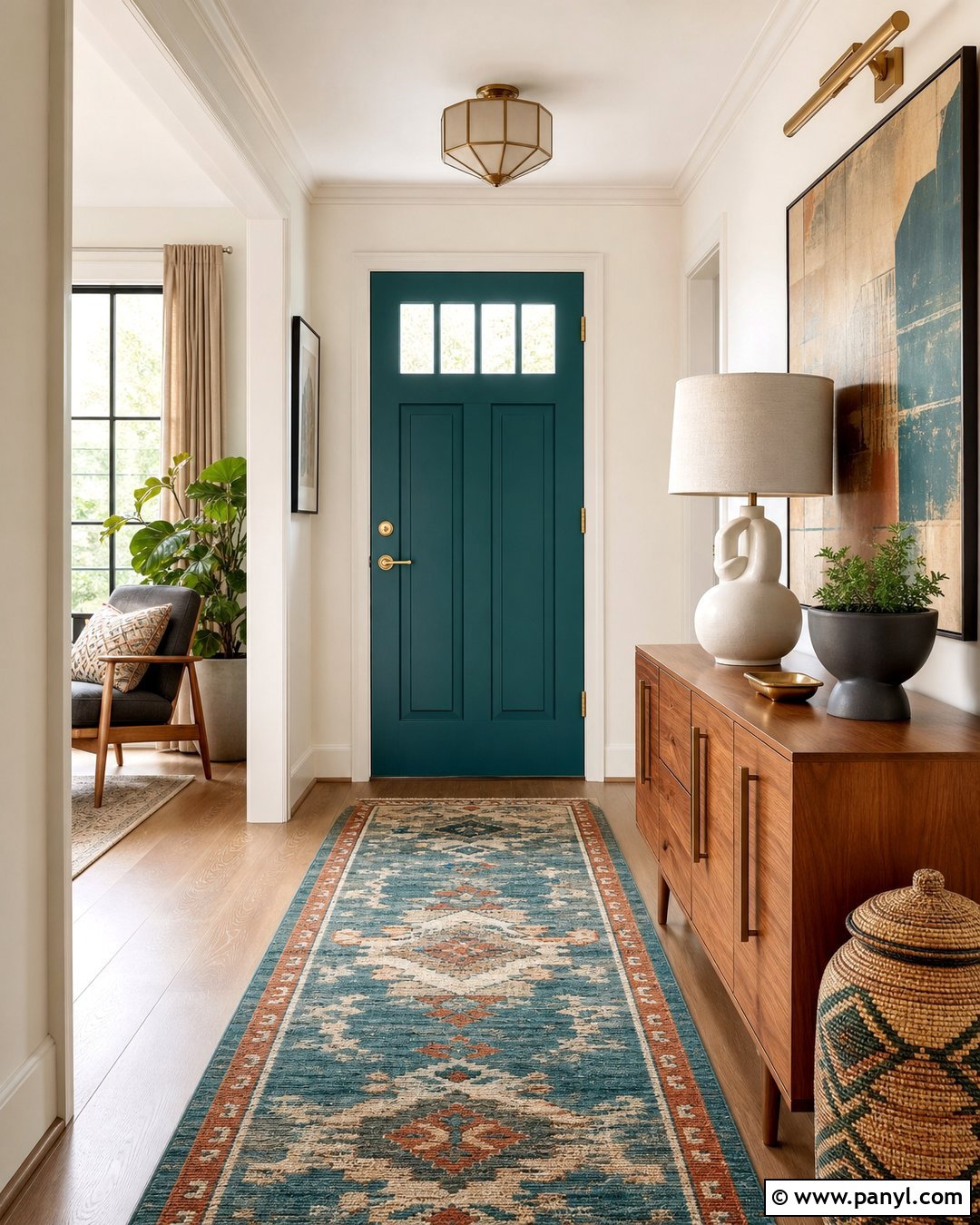 Teal Inside Front Door - 25 Inside Of Front Door Painted Ideas
