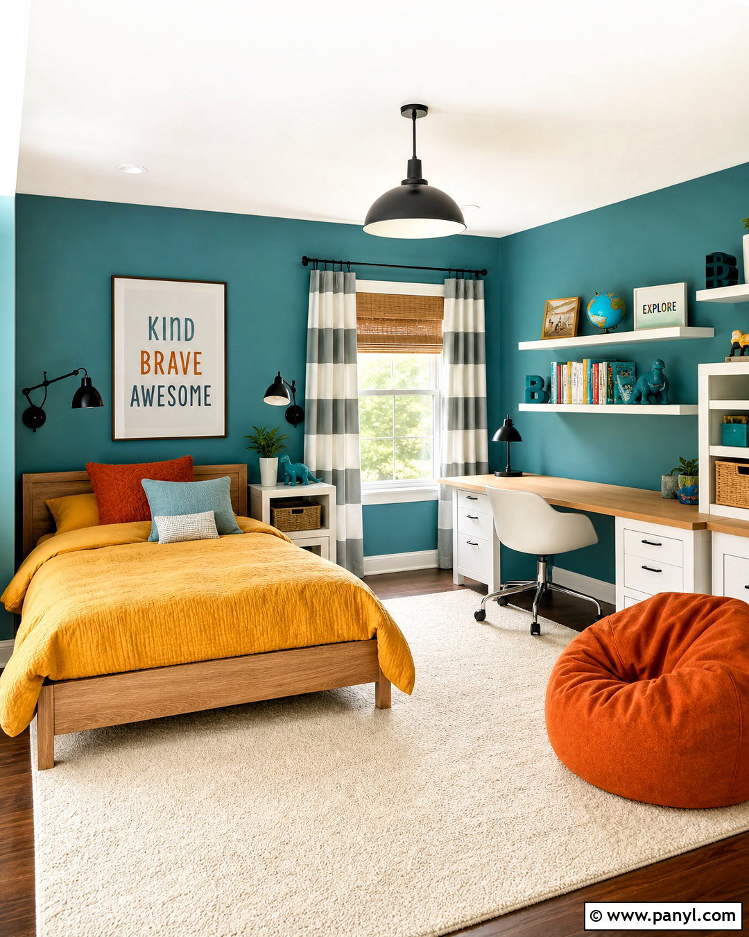 Teal Kids Room - 20 kids room paint colors