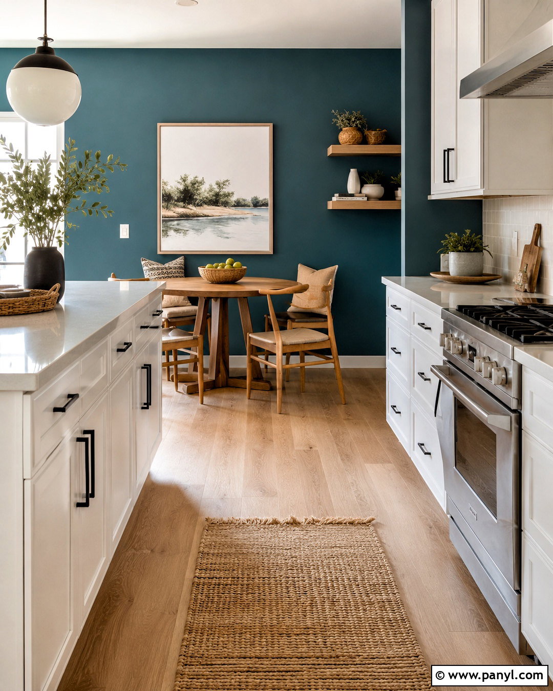 Teal Kitchen Accent Wall - 35 teal kitchen walls