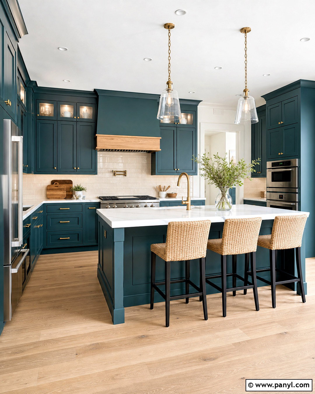 Teal Kitchen Cabinets With White Countertops - 20 teal interior design ideas