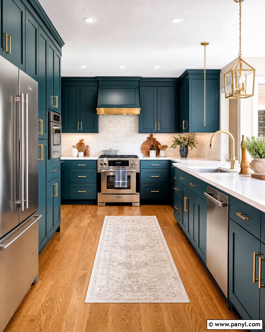 Teal Kitchen Cabinets With White Countertops - 20 teal kitchen ideas
