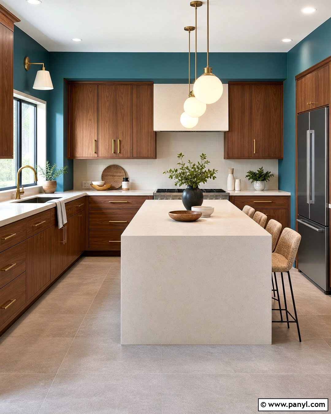 Teal Kitchen Wall Colour - 45 kitchen wall colour ideas