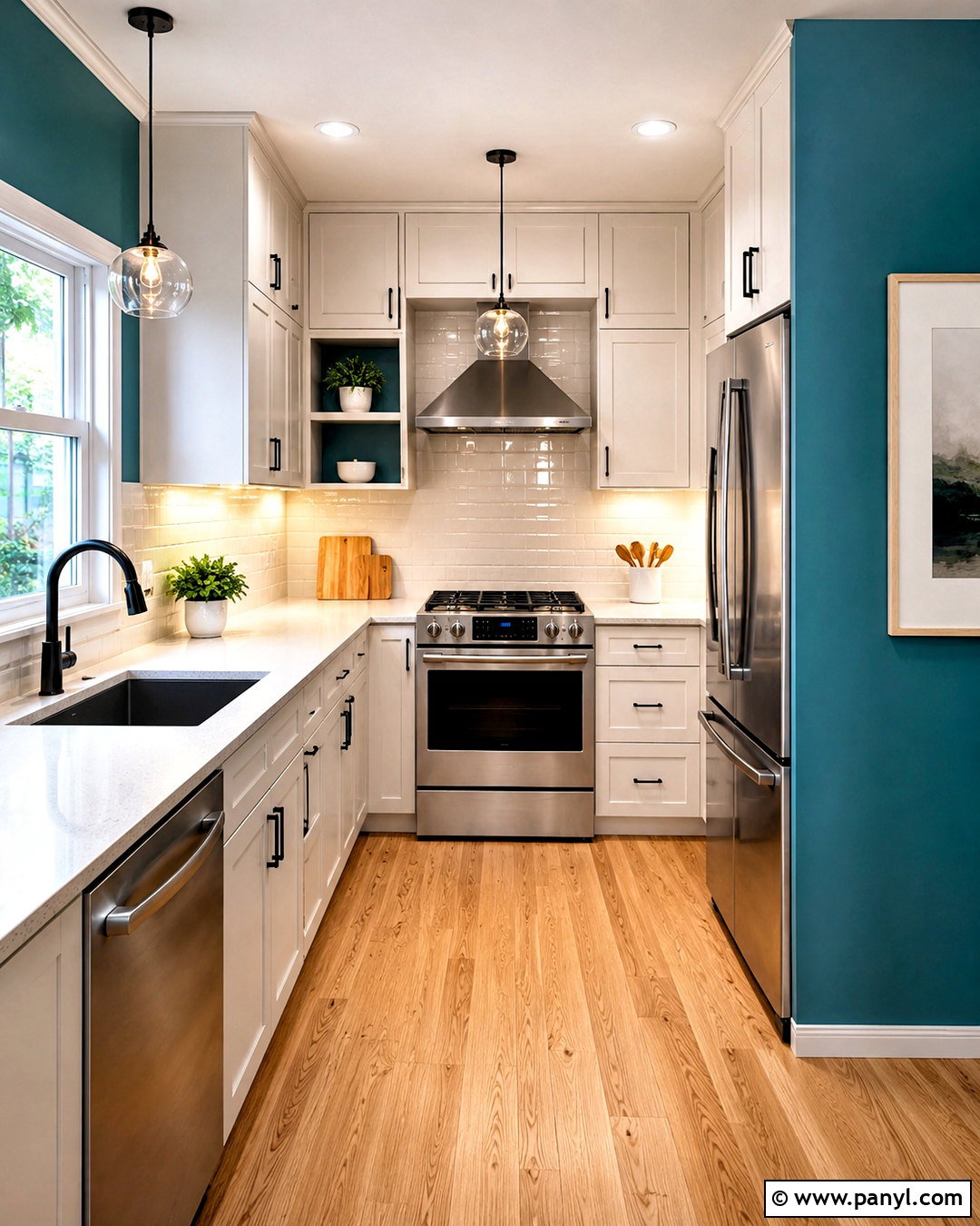 Teal Kitchen Walls In A Small Kitchen - 35 teal kitchen walls
