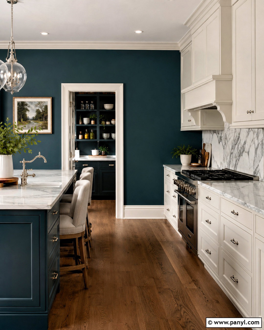 Teal Kitchen Walls With Marble Counters - 35 teal kitchen walls