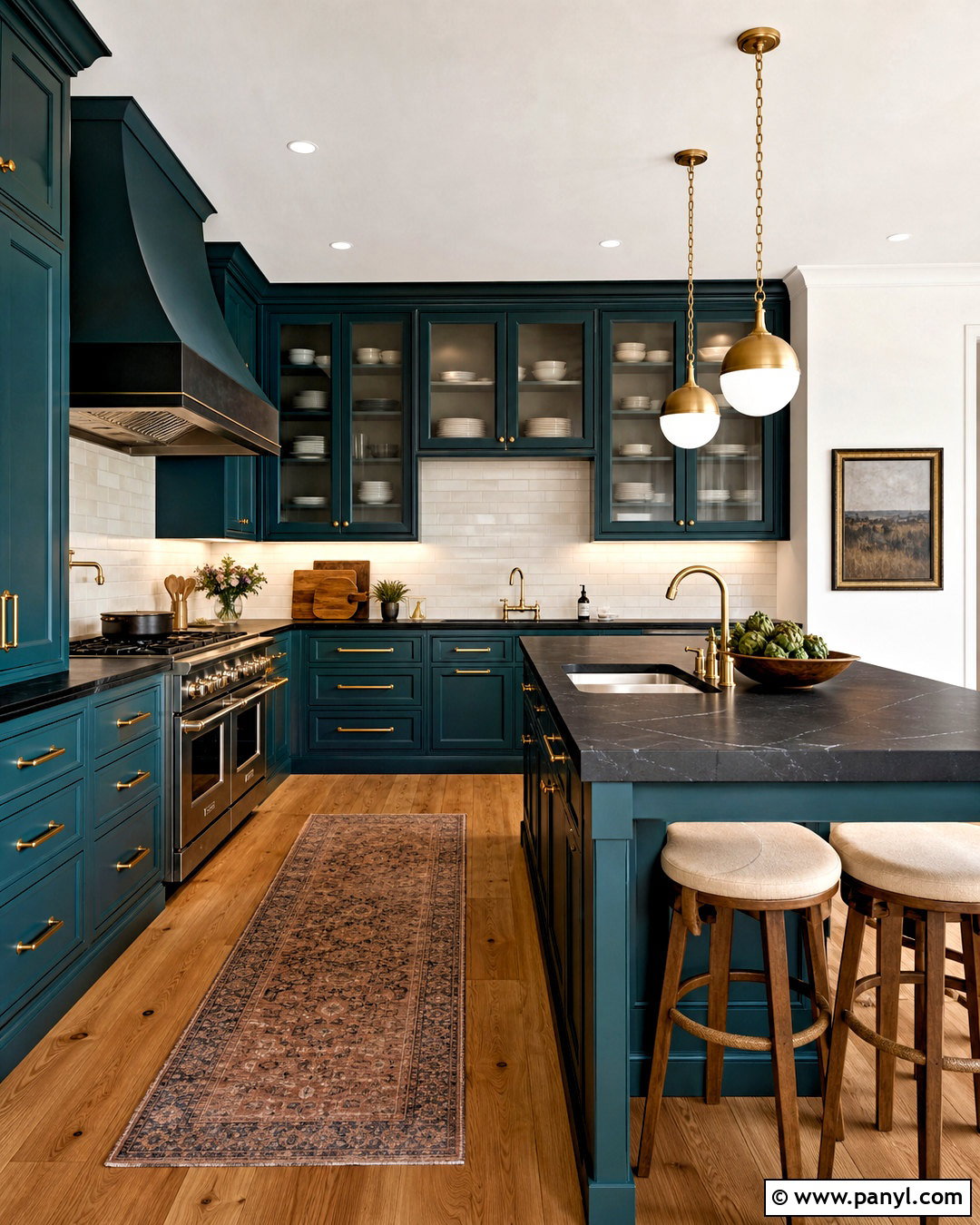 Teal Kitchen With Black Countertops - 20 teal kitchen ideas