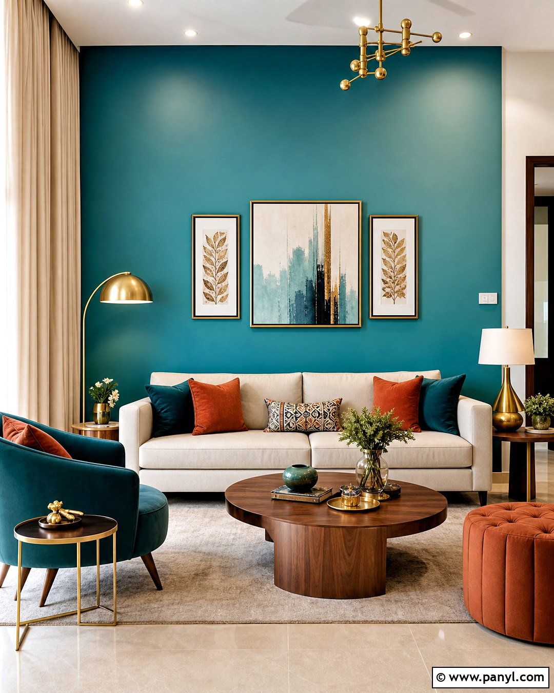 Teal Ombre Royale Play Hall - 20 royal play asian paints design for hall ideas