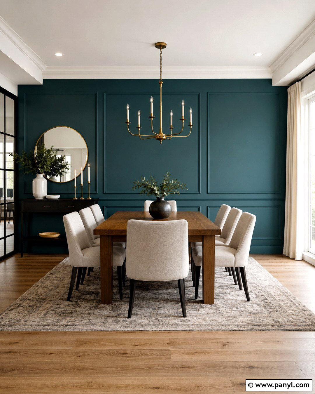 Teal Paneled Accent Wall - 20 Teal Accent Walls