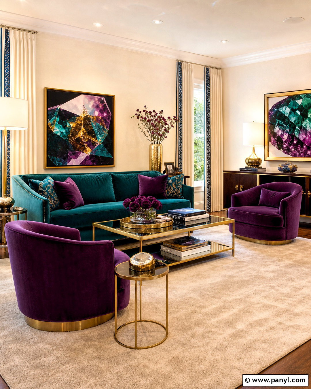 Teal Purple And Gold Living Room - 20 teal and purple living room ideas