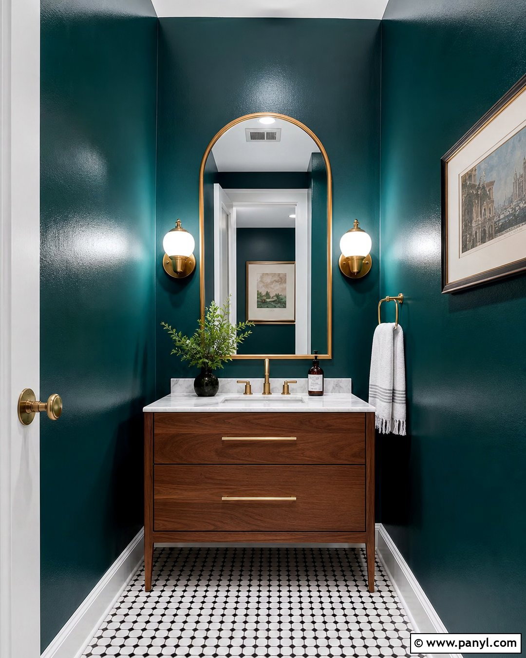 Teal Semi Gloss Powder Room Walls - 30 Semi Gloss Paint On Walls